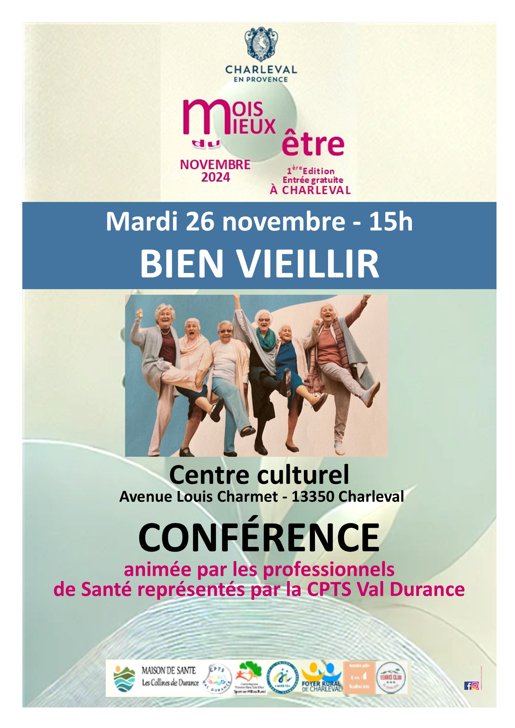 Mois du bien etre affiche journe du 26 novembre encadr