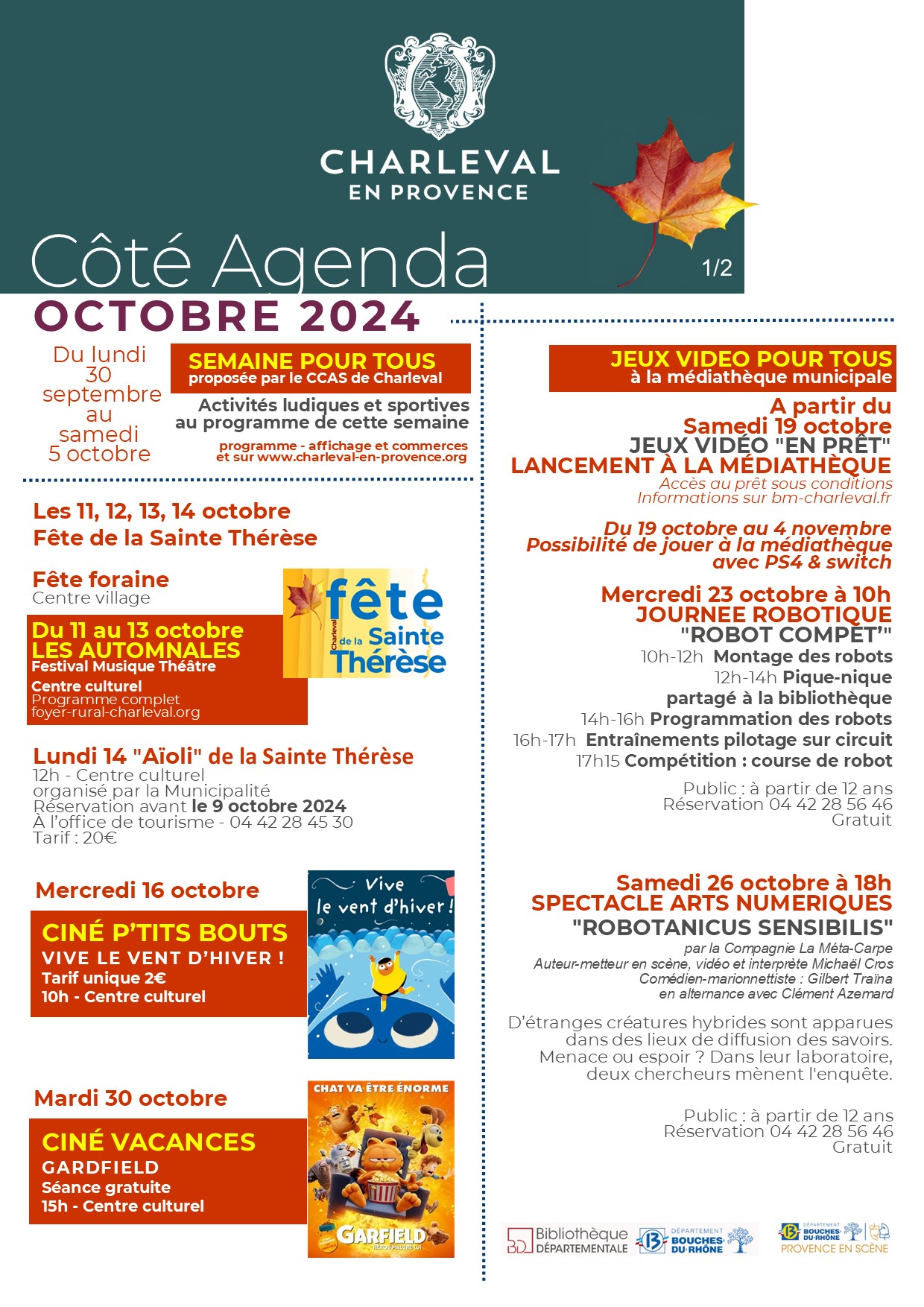 Octobre 2024 cot agenda page 1